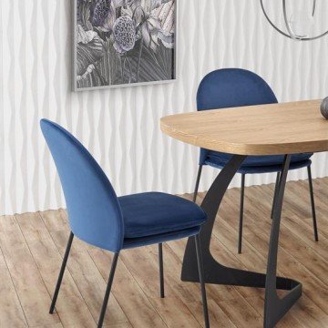Фото2.Розкладний стіл VELDON 160 (200) x90 Halmar дуб / чорний